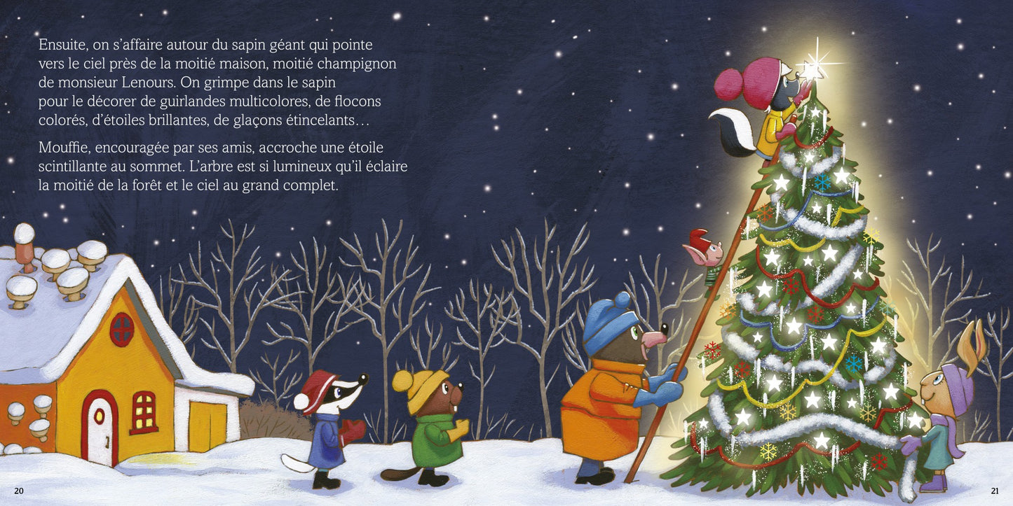 Livre - Mouffie la mouffette et le lutin de Noël