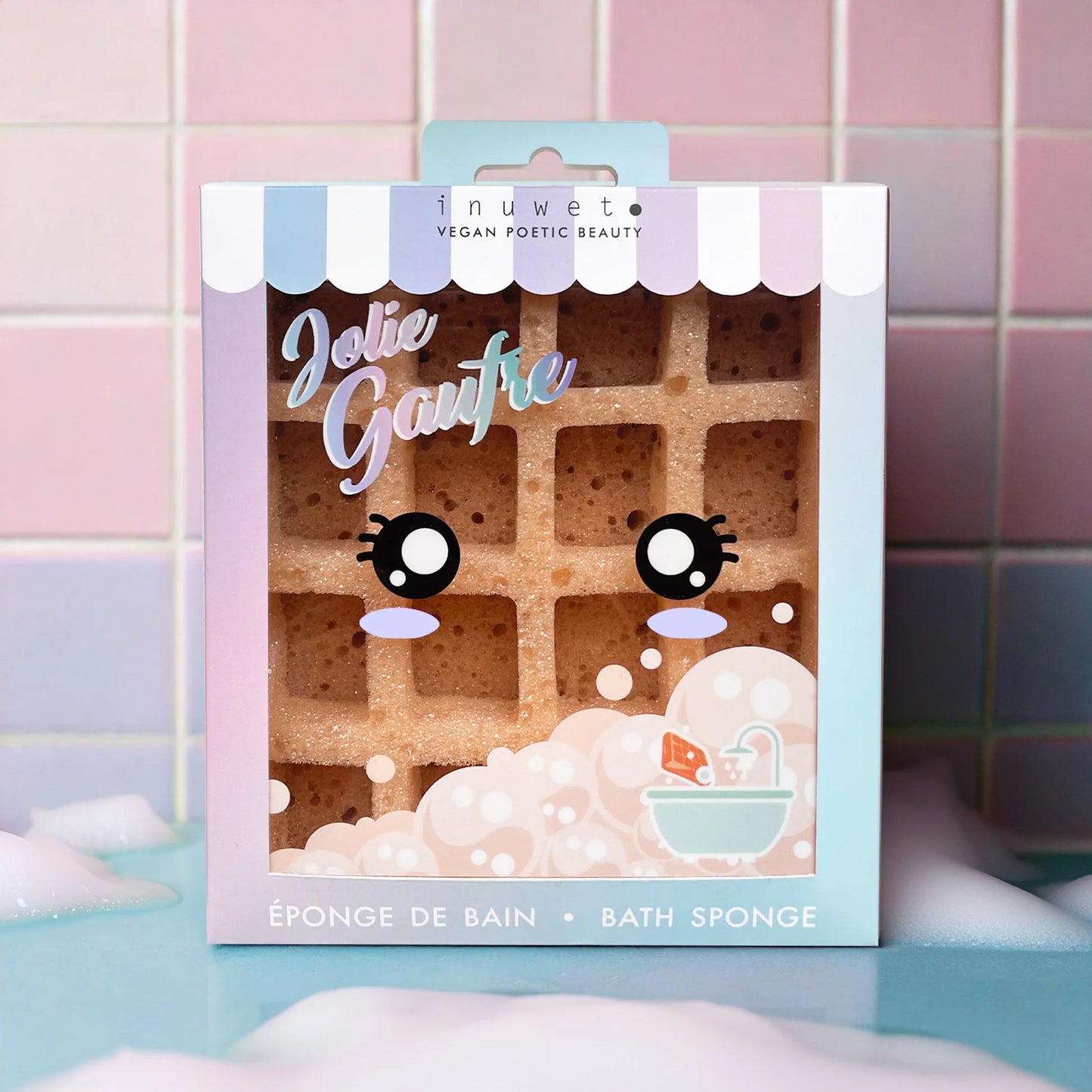 Eponge de bain - Gaufre