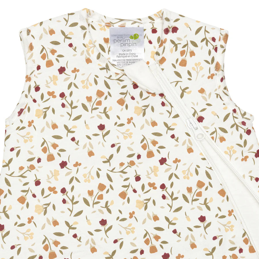 Sac de nuit matelassé en bambou - Floral (1.0 tog)