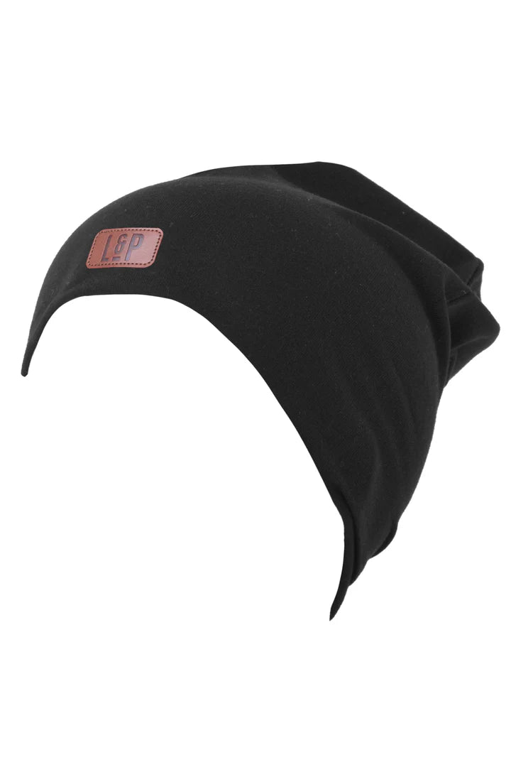 Tuque Boston en coton (Noir)