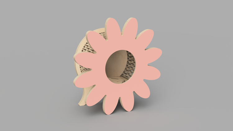 TIRELIRE Fleur - Rose