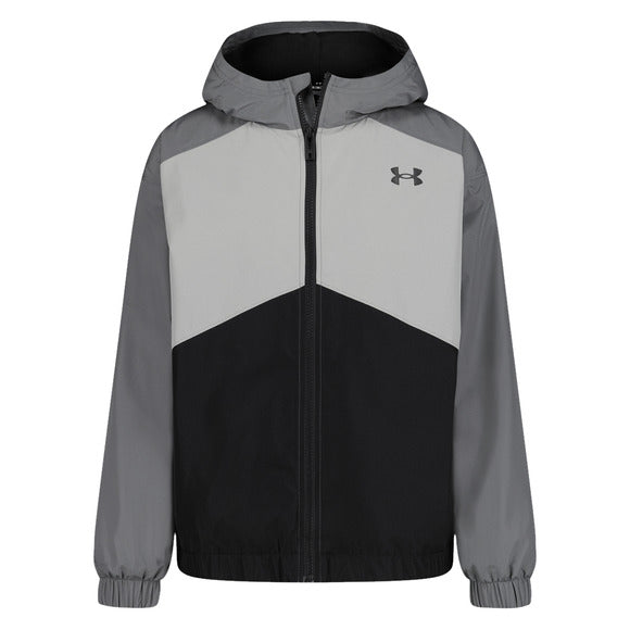 Manteau mi-saison - 25UJSJM05F-001 - Noir/Gris- 4 à 14 ans