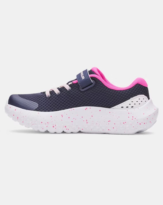 Souliers - UA Surge 4 - Marine/Rose - 11E à 3J
