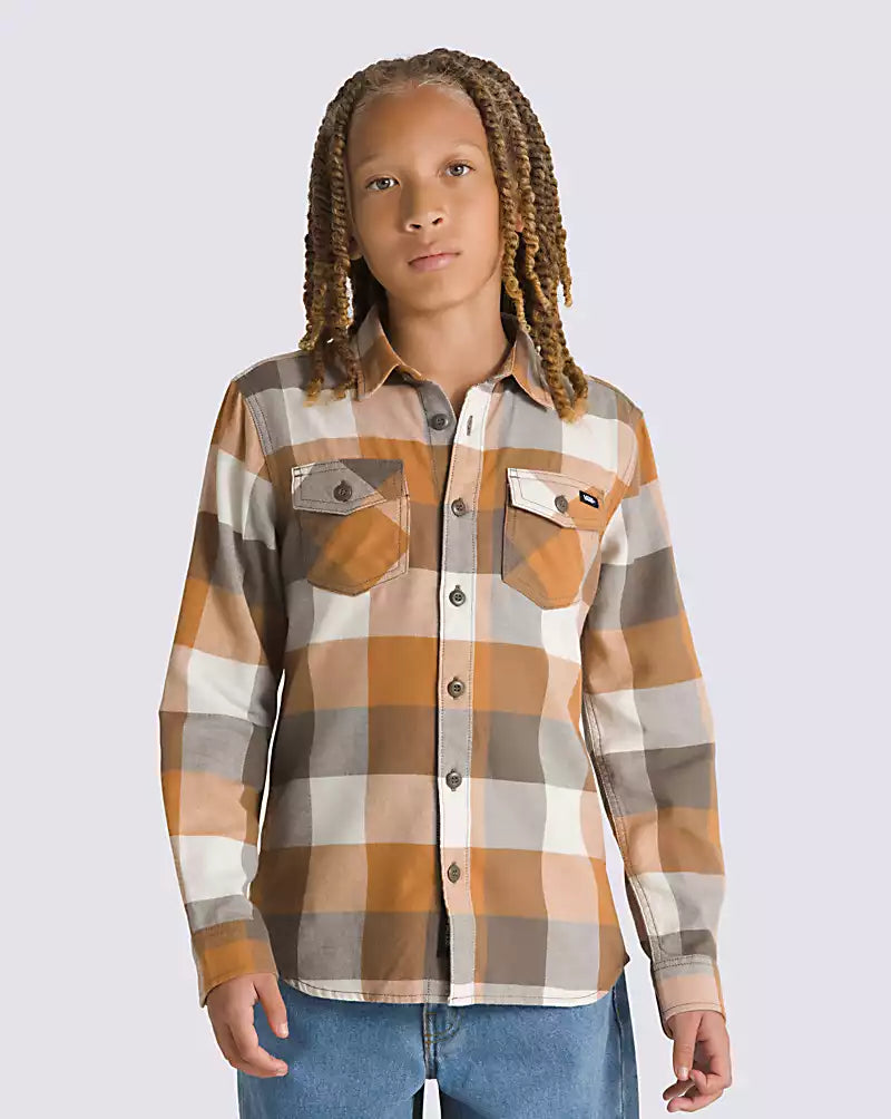 Chemise à carreaux - Beige - 8 à 16 ans