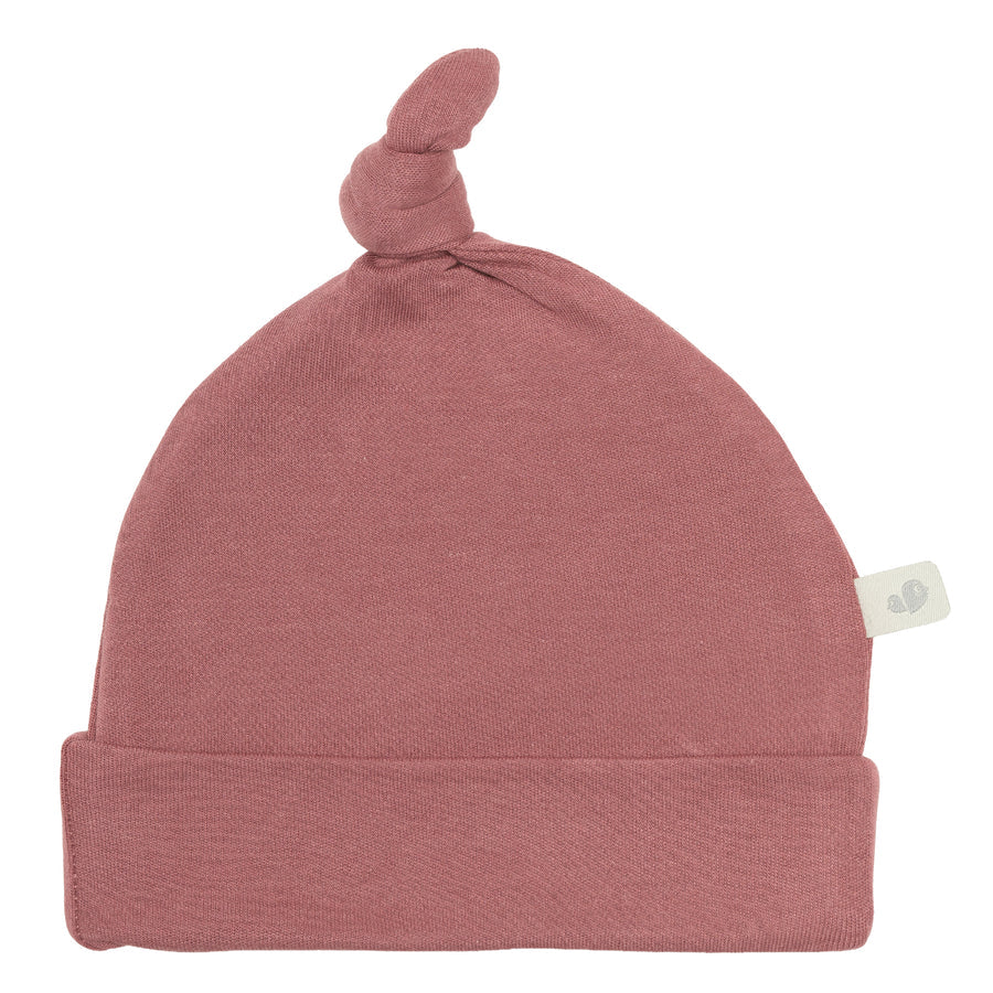 Bonnet à noeud bambou - Framboise