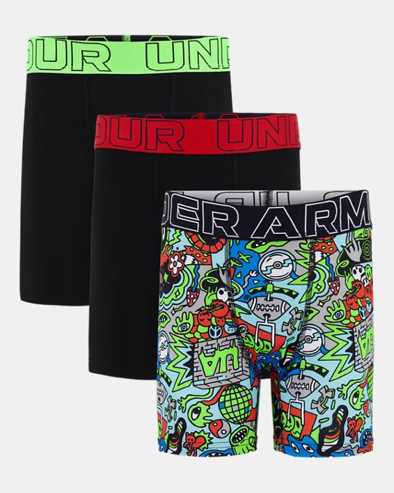 Boxers Performance Tech - Noir/Multi - 8-16ans