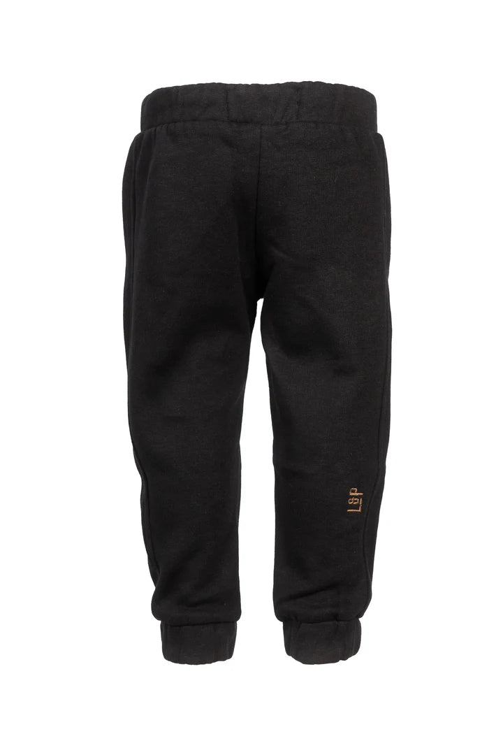 Pantalon jogging en coton ouaté - Noir - 2 à 14 ans
