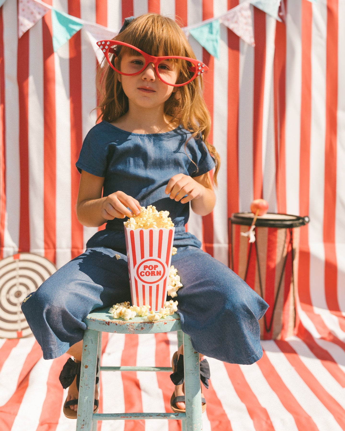 Jumpsuit chambray en denim - G30G41-098 - 2 à 10 ans