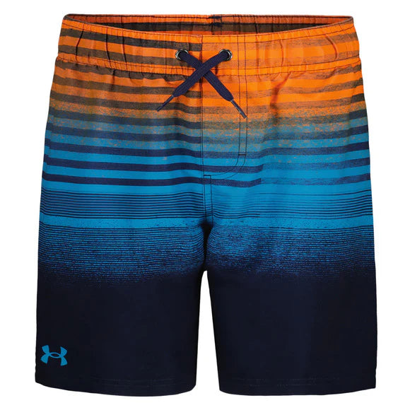 Short maillot - Rayures marines - 8 à 16 ans