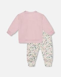 Ensemble chandail de mousseline de coton et pantalon - H20A14-557 - 3 à 24 mois