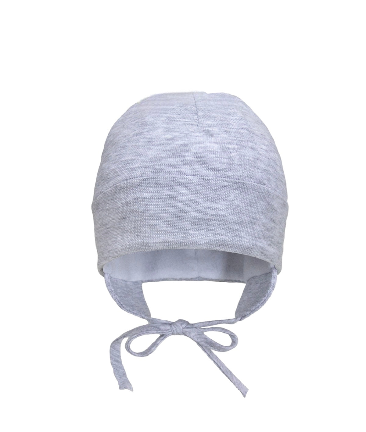 Tuque en coton avec oreilles - Gris - 0/6 mois à 3/5 ans