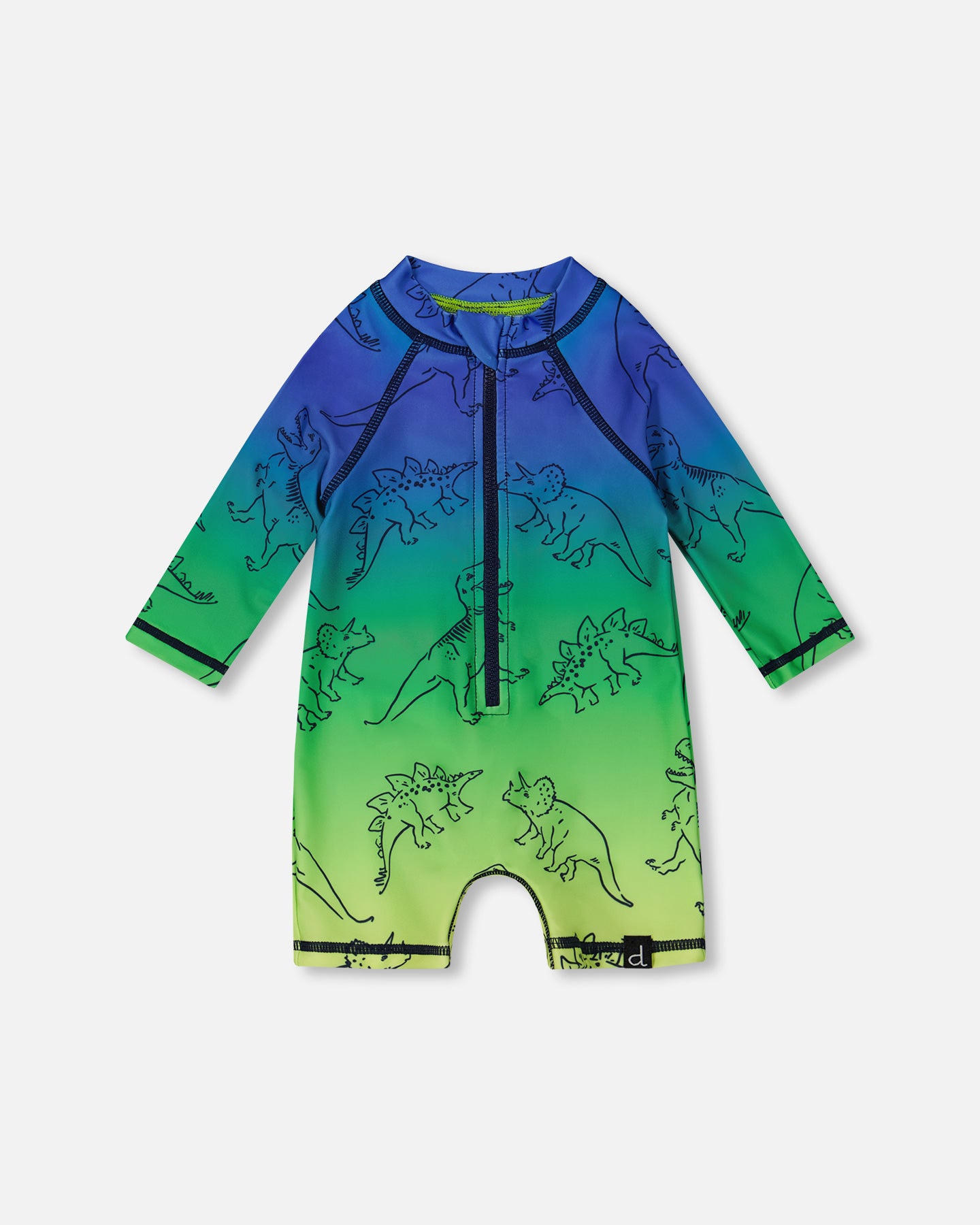 Maillots De Bain Dégradé Bleu, Vert Et Citron Vert - G30NB15_000- 6 à 24 mois