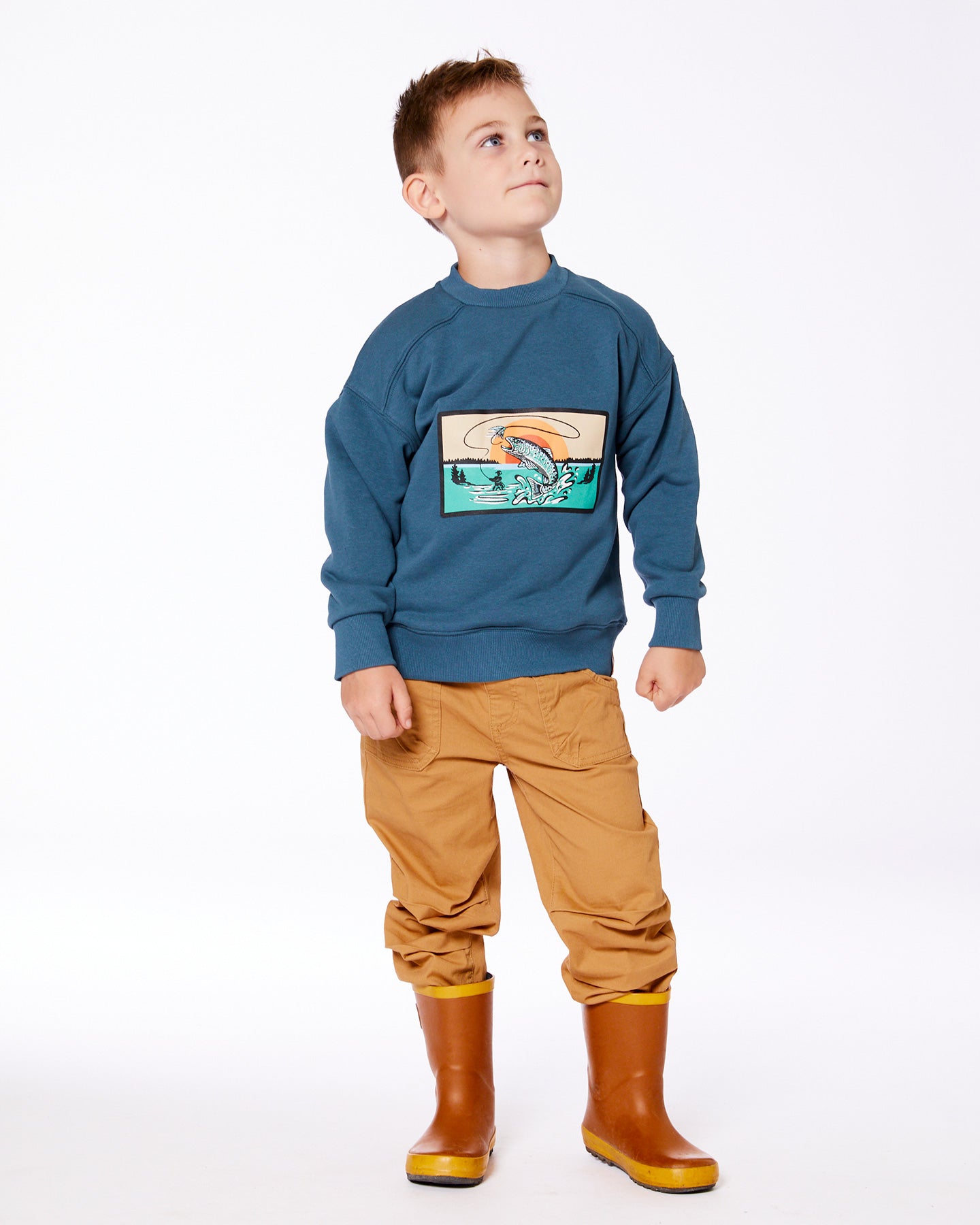Jogger en twill - G30YB21-160 - 2 à 10 ans