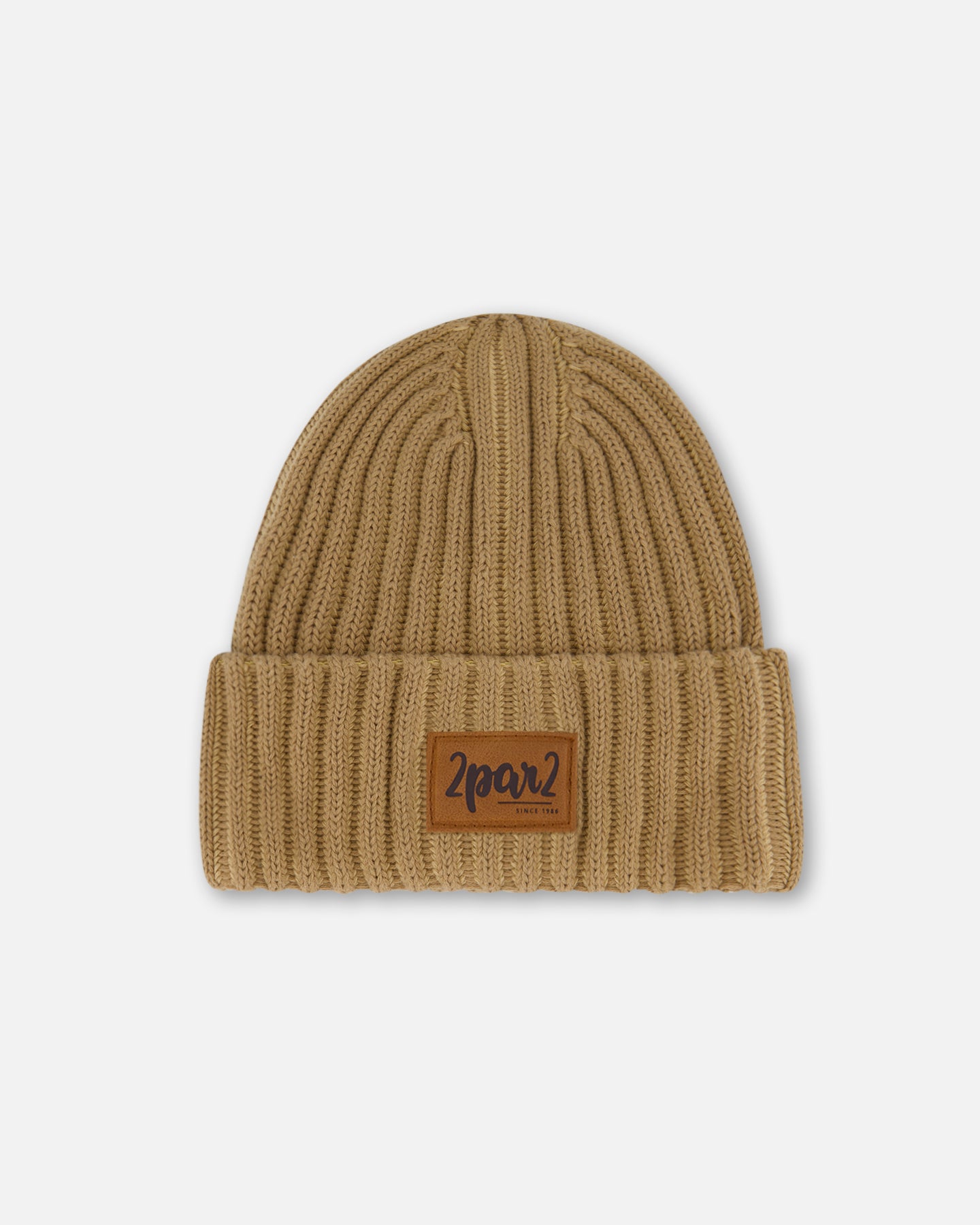 Tuque en tricot - F30WT24-178- Beige pacane - 2 à 14 ans