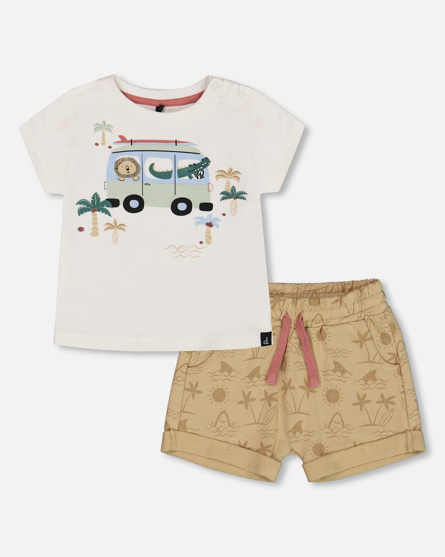 Ensemble chandail et culotte courte en coton - G30T10_084 - 2 à 6 ans
