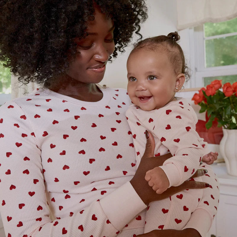 Dormeuse à pieds - Coeurs St-Valentin - Nouveau-né à 24 mois