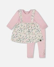 Ensemble tunique de mousseline de coton et leggings - H20A13-557 - 3 à 24 mois