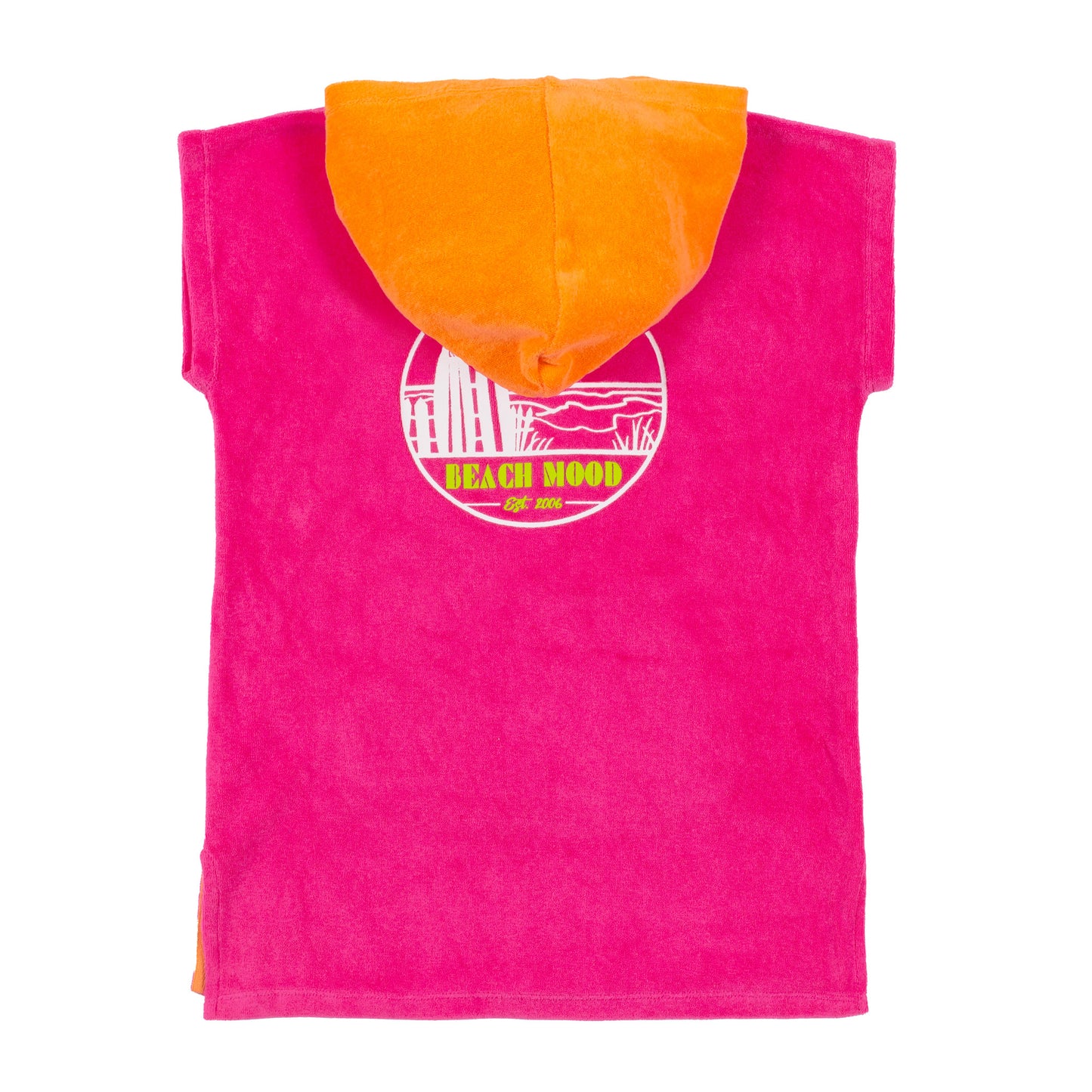 Poncho de plage - Fushia - S24BP600- 12 mois à 14 ans