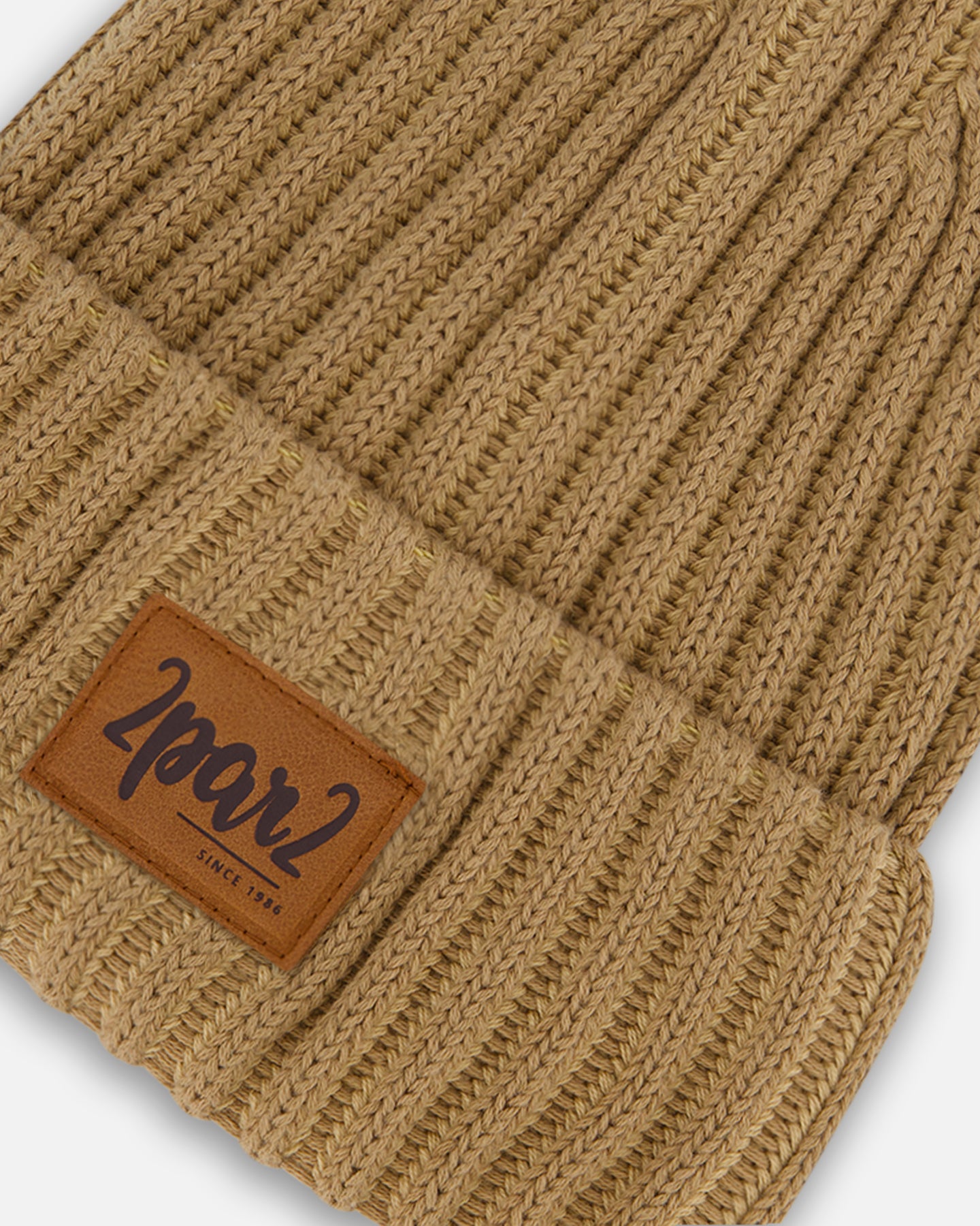Tuque en tricot - F30WT24-178- Beige pacane - 2 à 14 ans