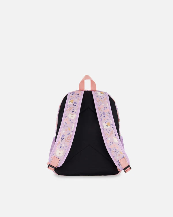 Sac À Dos Noir pour touts petits H20ZSD2_008 - Lilas Imprimé Chats