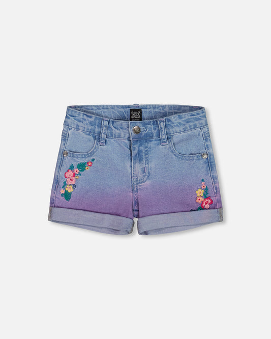 Culotte courte en denim - G30H27-125 - 2 à 10 ans