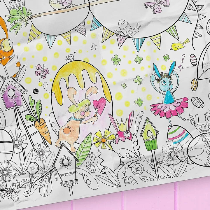 Coloriage géant - Pâques