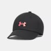 UA Blitzing Boys' Casquette ajustable - 1376714-003 - Noir/Rose- Junior