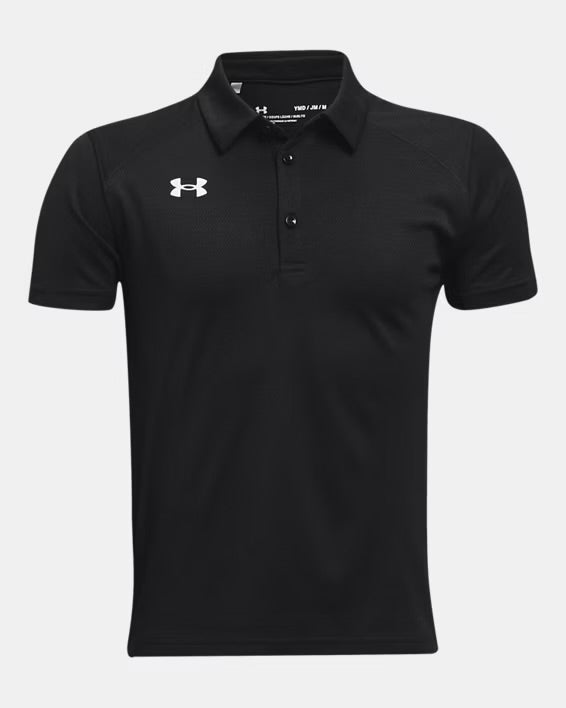 Polo UA TECH - Noir - 8 à 16 ans