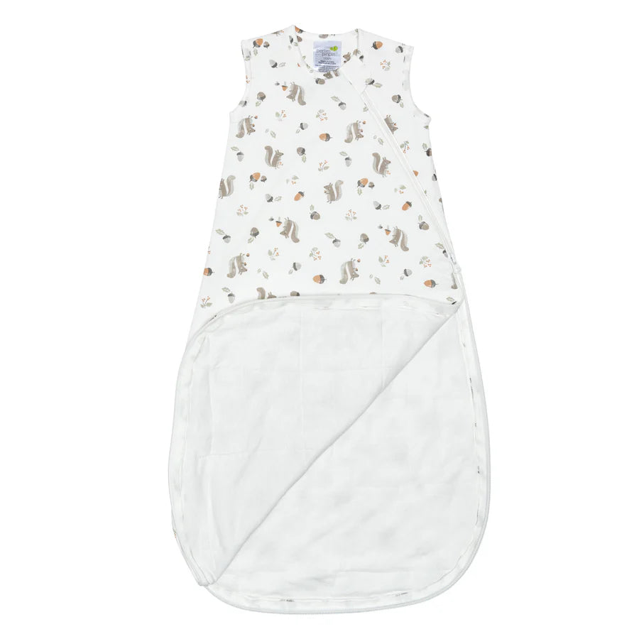 Sac de nuit matelassé en bambou - Écureuil (1.0 tog)