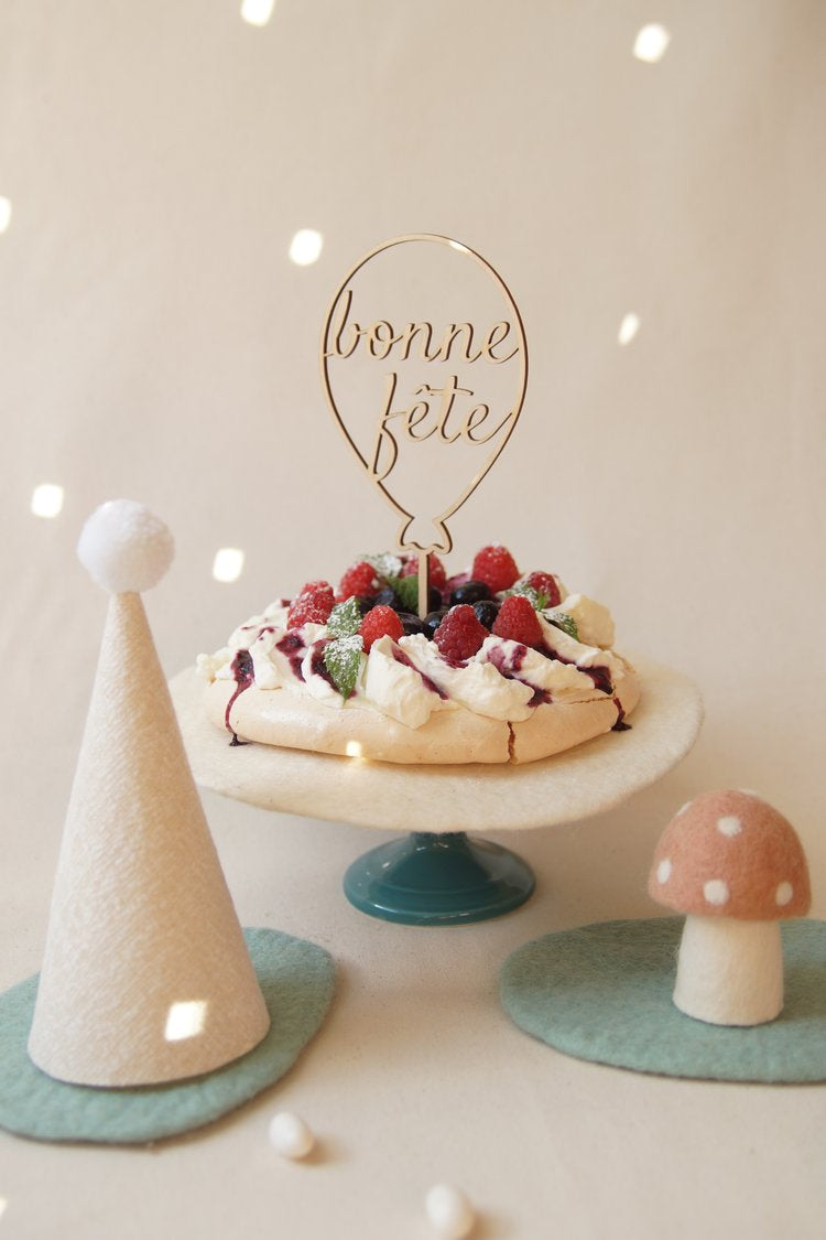 CAKE TOPPER BONNE FÊTE - RÉUTILISABLE