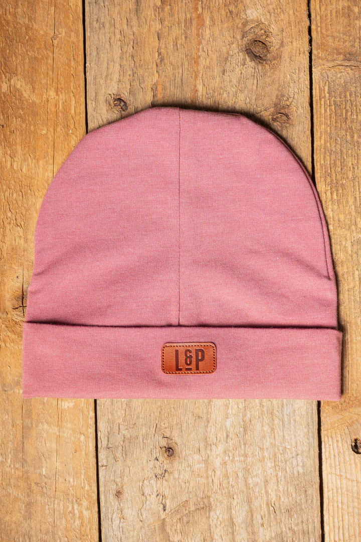 Tuque Boston en coton (Vieux Rose)