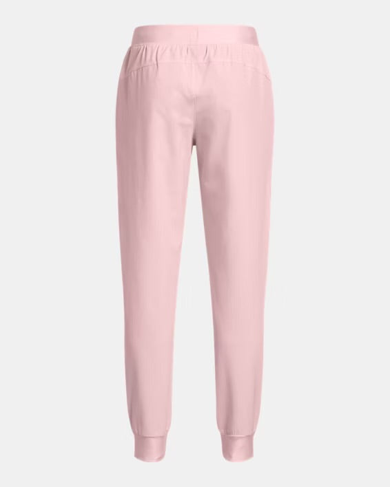 Pantalon tissé UA Armour Sport pour filles - Rose - 6 à 14 ans