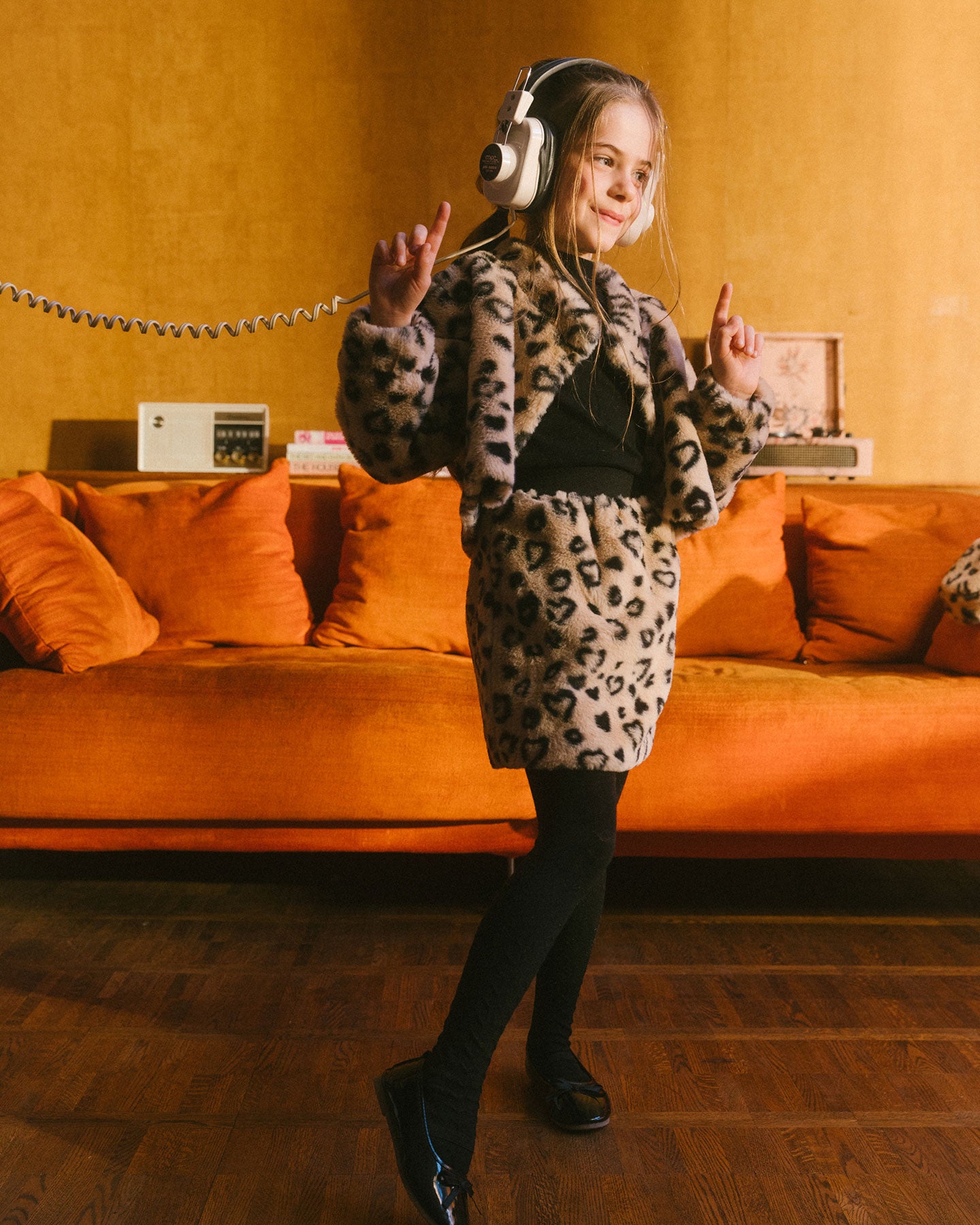 Collant noir - Sur mon 31 - F20OT1-999 - 3/4 à 10/12 ans