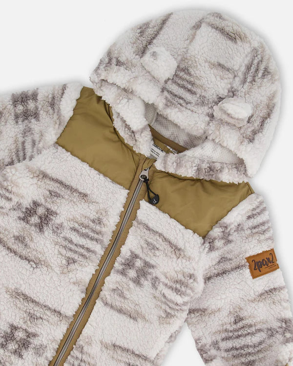 Ensemble en polar 1 pièce bébé G20W66-030 - 6 à 24 mois