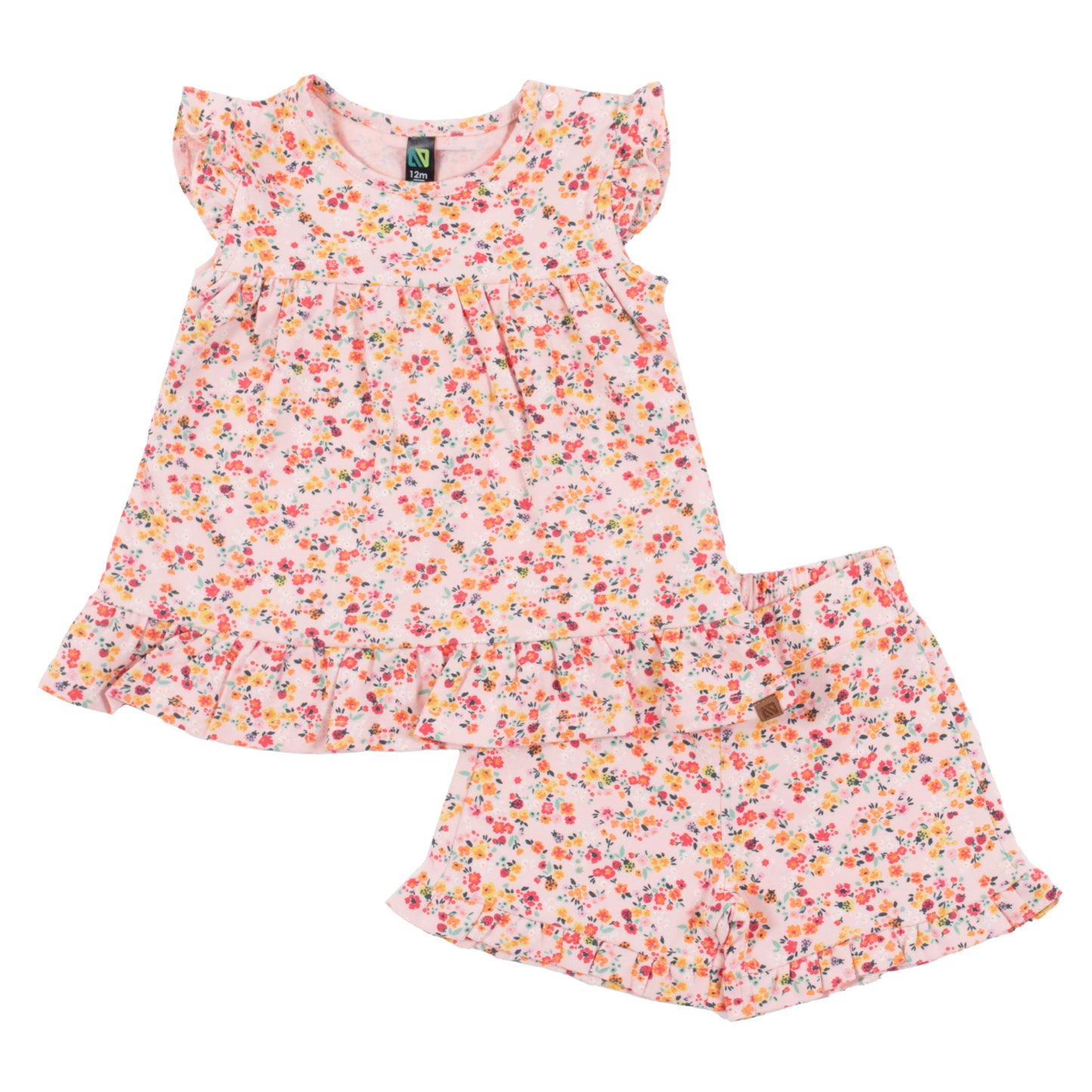 Ensemble t-shirt et culotte courte - Coccinelle - S2554-03 - 6 à 24 mois