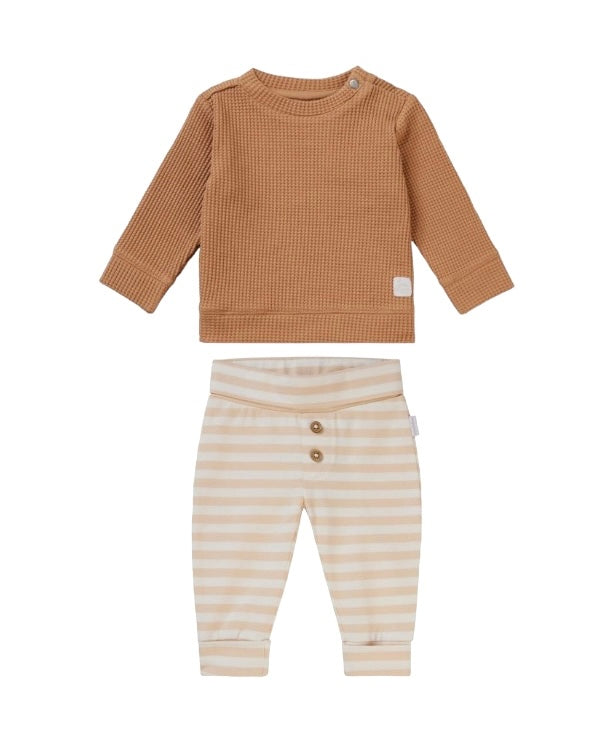 Ensemble chandail et pantalon rayé (2 pcs.) 0 à 12/18 mois