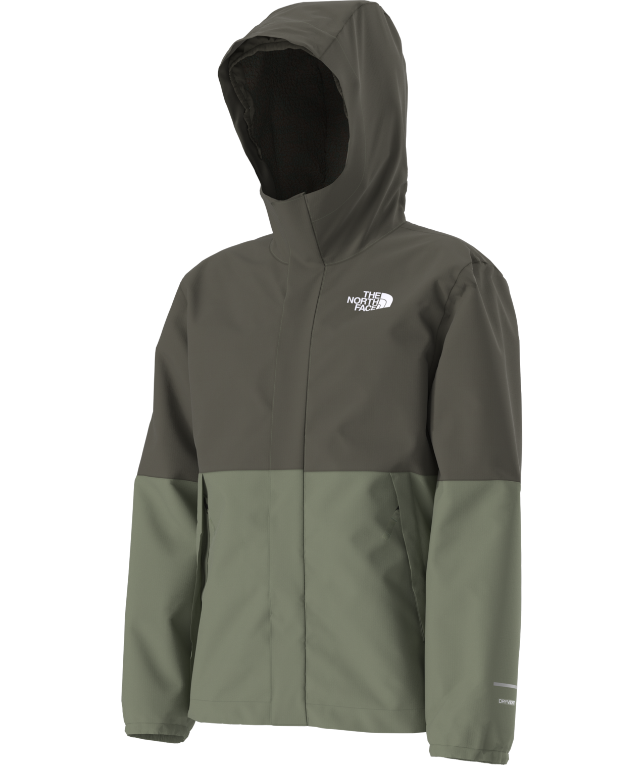 Manteau Mi-Saison WARM ANTORA - New Taupe Green/Bark Mist -7-12 ans