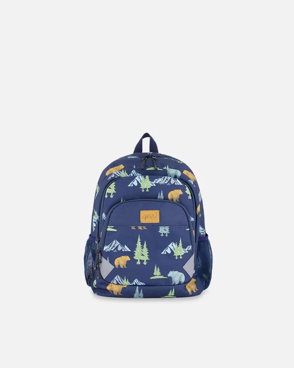 Sac À Dos Noir pour touts petits H20ZSD2_030 - Marine Imprimé Animaux