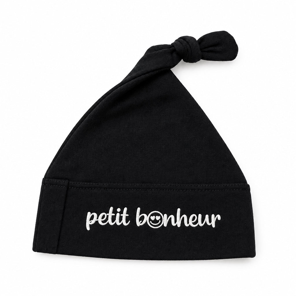 Chapeau de naissance - Petit bonheur - 2 choix de couleurs