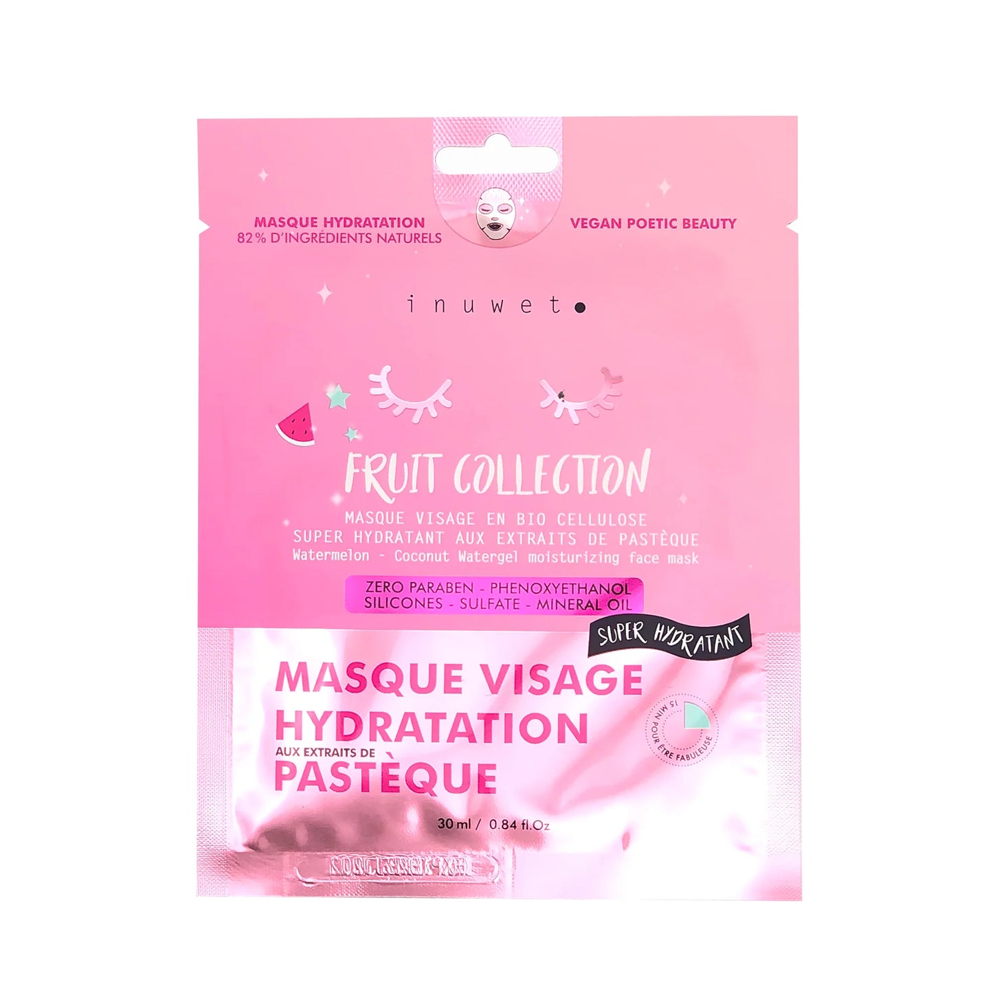 Masque visage- HYDRATATION PASTÈQUE