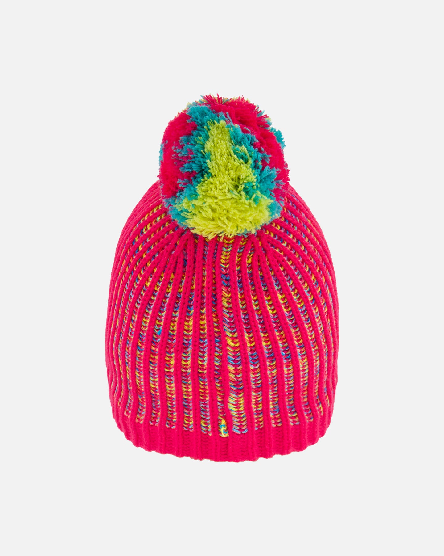 Tuque d’hiver en tricot - Rose & Arc-en-ciel - G10ZE01-000 - 2/4 à 5/8 ans