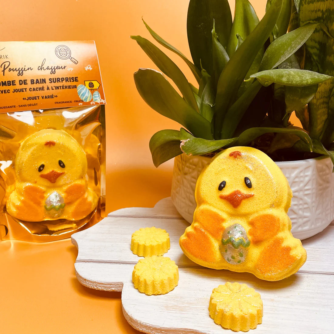 Bombe de bain surprise - Poussin chasseur