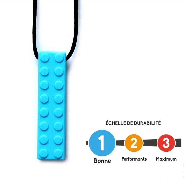 Bulle Pendentif - Bloc lego bleu