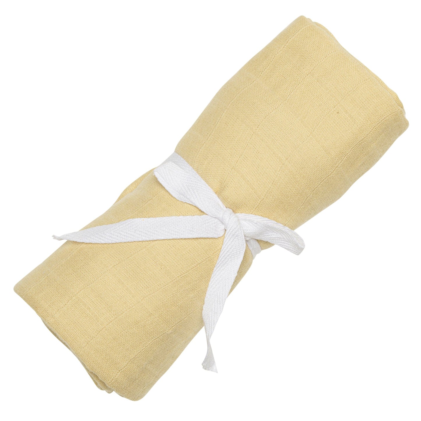 Couverture mousseline de coton unie - Citrons