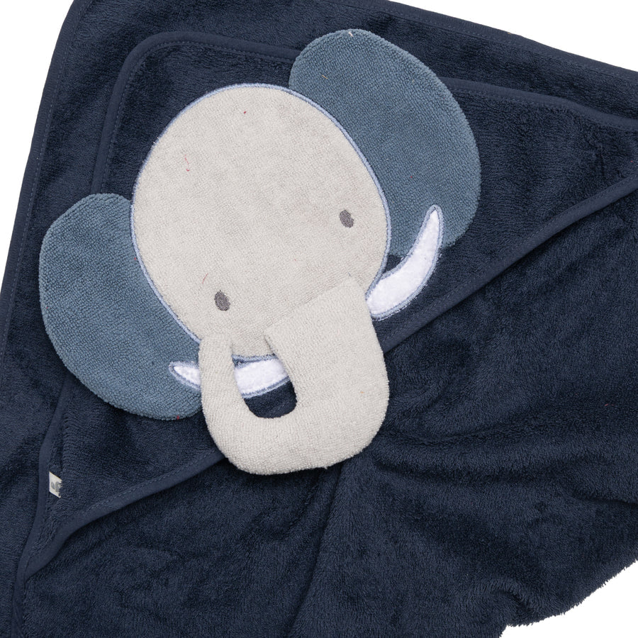 Serviette à capuchon pour bébé - Éléphant