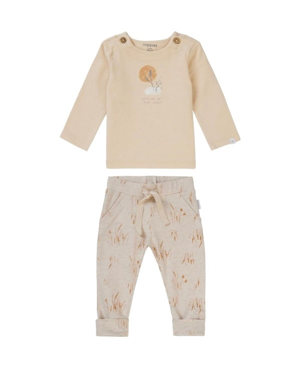 Ensemble chandail et pantalon imprimé blé (2 pcs.) 0 à 12/18 mois