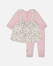 Ensemble tunique de mousseline de coton et leggings - H20A13-557 - 3 à 24 mois