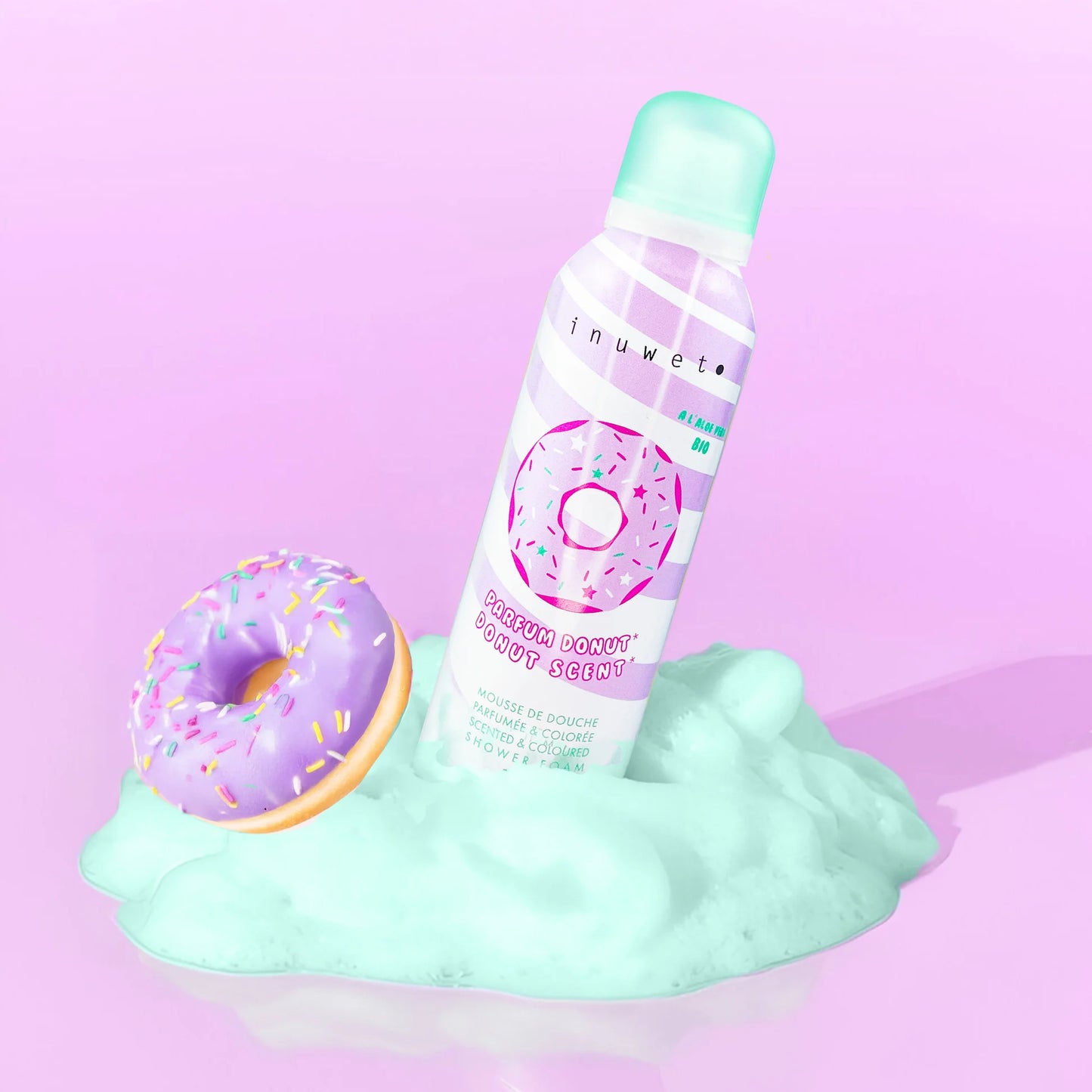 Mousse de douche parfumée & colorée - Donut