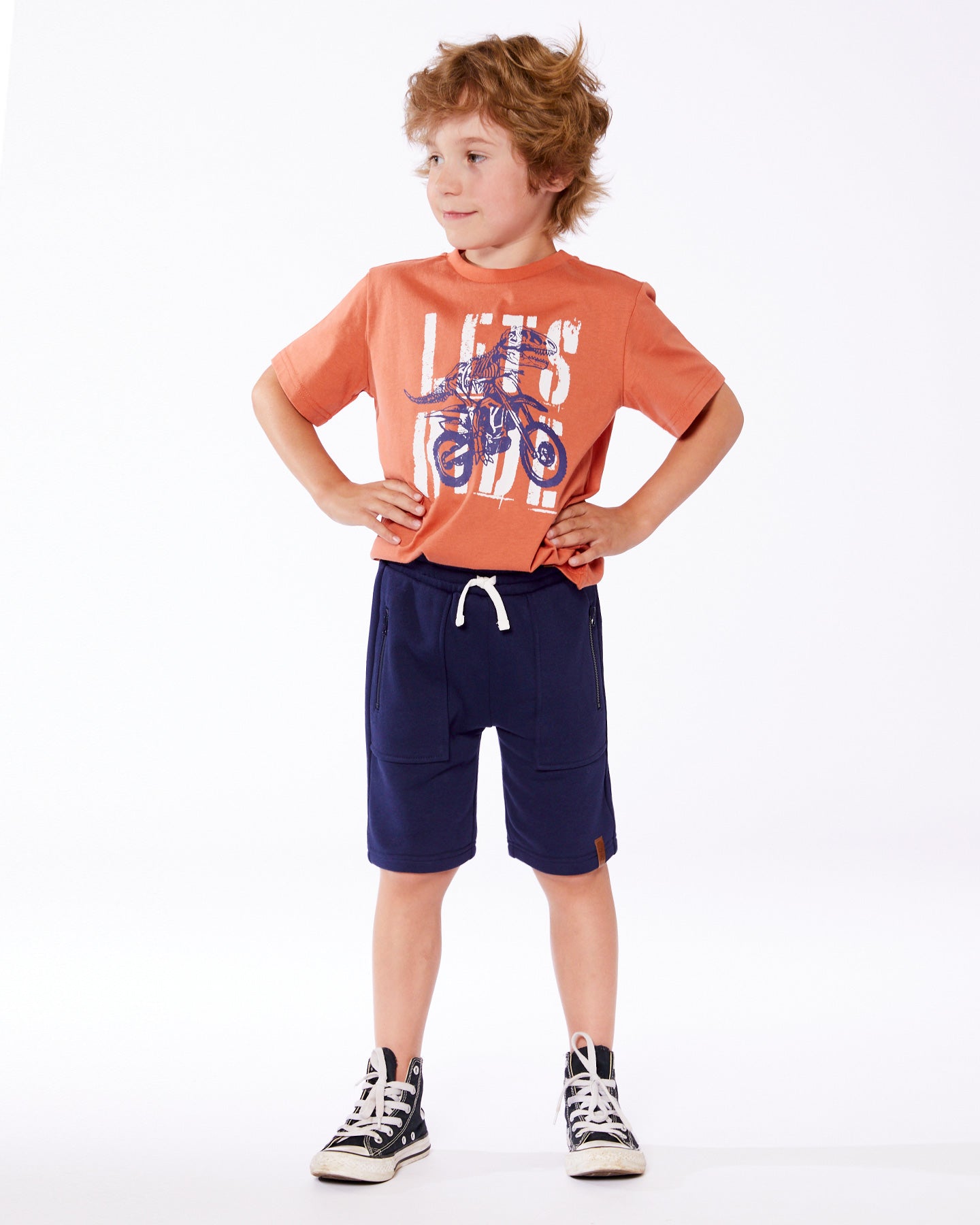 Culotte courtes en french terry - G30U26-481 - 2 à 10 ans
