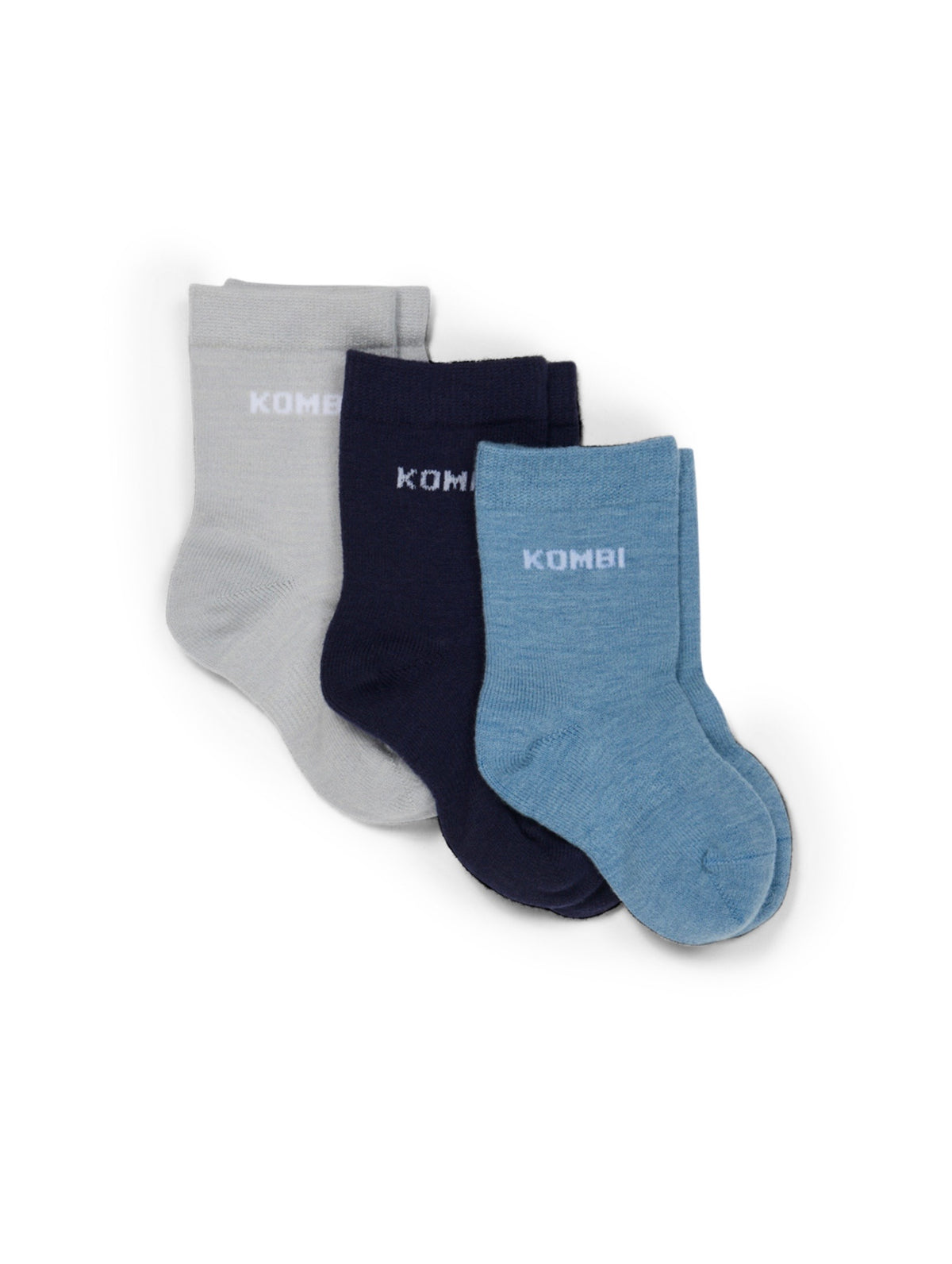 Bas thermal en laine de mérino- Bleu - 3 à 24 mois